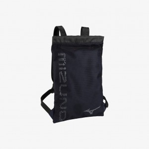 Black Mizuno DRAWSTRING BAG | CA_MZN73103