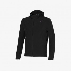 Black Mizuno MIZUNO TWO LOOPS 8 HOODED JACKET | CA_MZN49712