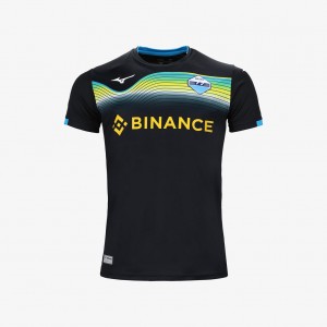 Black Mizuno SS LAZIO 2022/23 AWAY JERSEY JR | CA_MZN43681