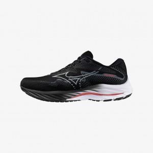 Black Mizuno WAVE RIDER 27 WIDE | CA_MZN42415