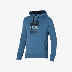 Blue Mizuno ATHLETIC GRAPHIC HOODY | CA_MZN40842