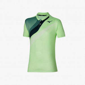 Green Mizuno RELEASE SHADOW POLO | CA_MZN41760