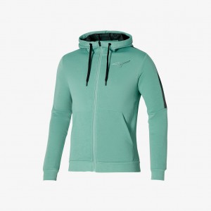 Green Mizuno RELEASE SWEAT JACKET | CA_MZN66219