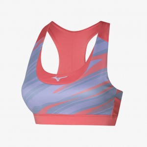 Red Purple Black Mizuno ALPHA GRAPHIC BRA | CA_MZN44203