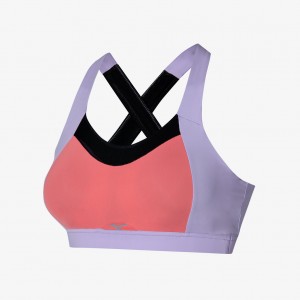 Red Purple Mizuno HIGH SUPPORT BRA | CA_MZN36794