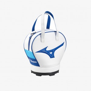 White Blue Mizuno TOUR PRACTICE BALL BAG | CA_MZN74143