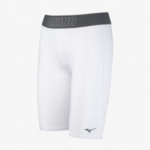 White Mizuno COMPRESSION SLIDING SHORT | CA_MZN93480