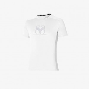 White Mizuno MIZUNO TWO LOOPS 8 TEE | CA_MZN98105