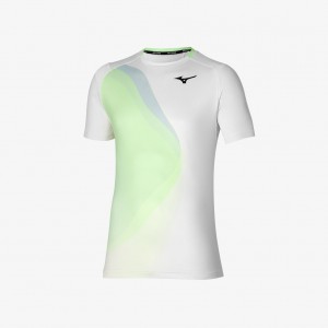 White Mizuno SHADOW GRAPHIC TEE | CA_MZN31525