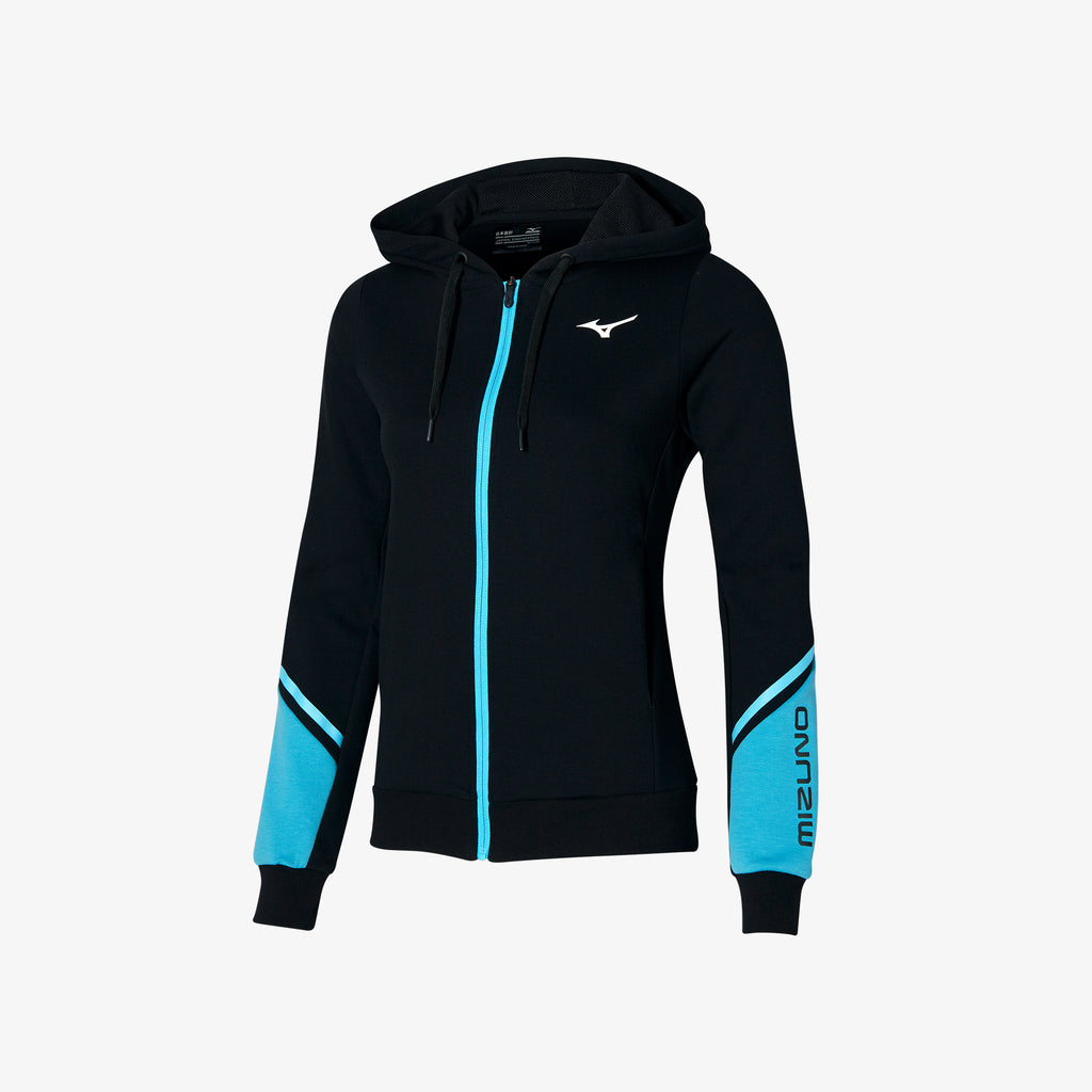 Black Blue Mizuno ATHLETIC SWEAT JACKET | CA_MZN53502