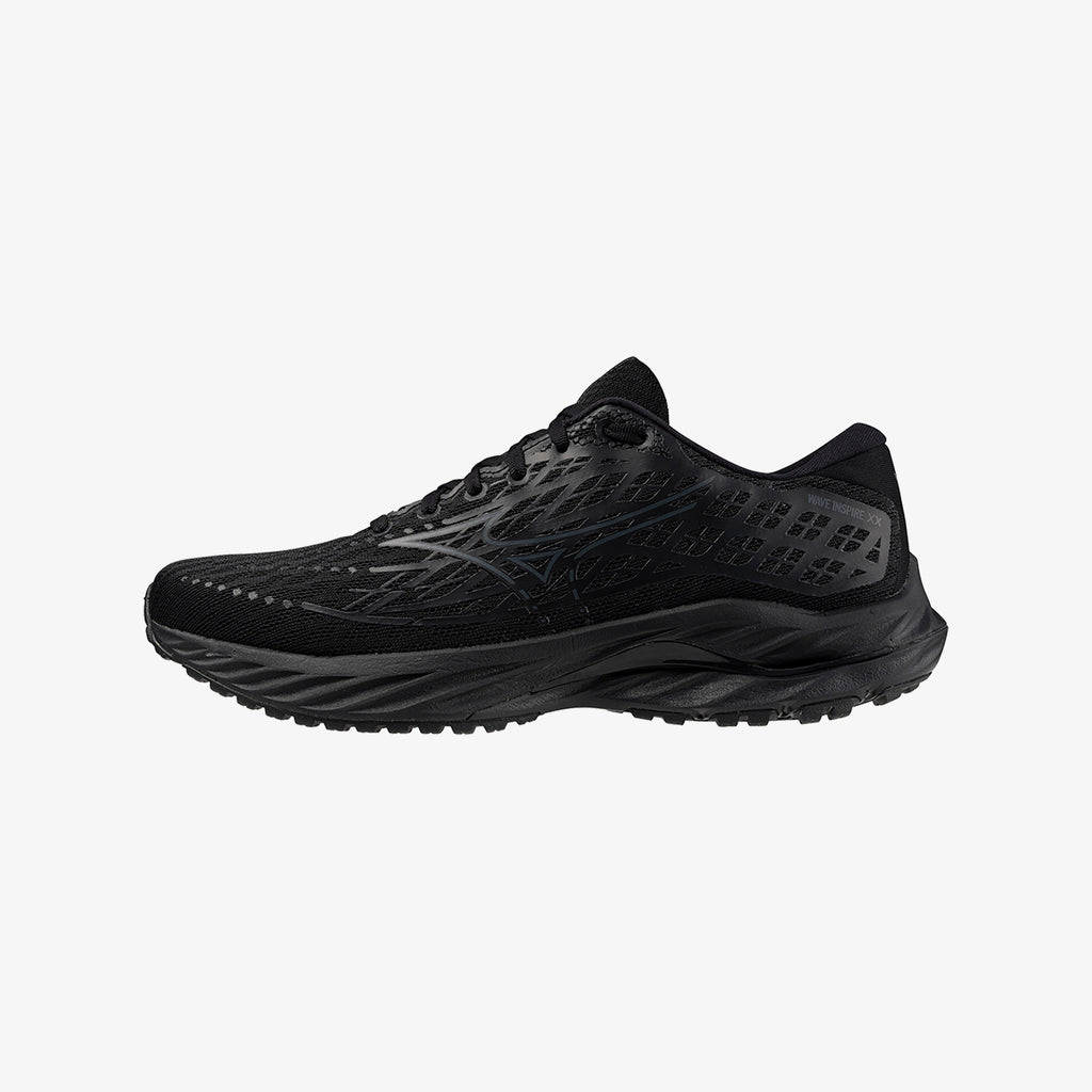 Black Grey Mizuno WAVE INSPIRE 20 WIDE | CA_MZN30535