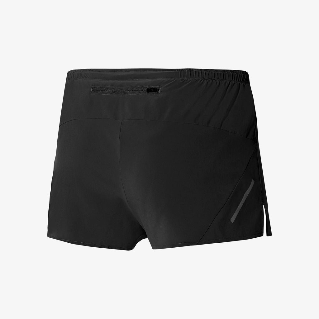 Black Mizuno AERO SPLIT 1.5 SHORT | CA_MZN67313