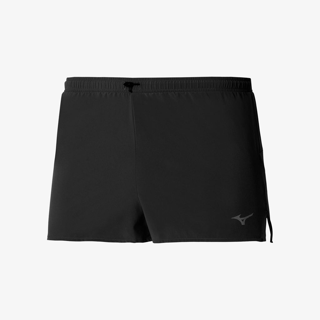 Black Mizuno AERO SPLIT 1.5 SHORT | CA_MZN67313