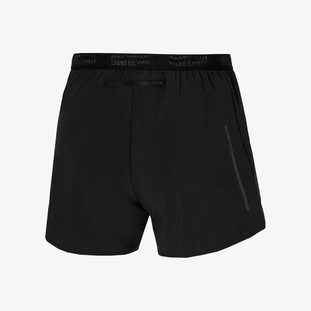 Black Mizuno AERO SPLIT 4.5 SHORT | CA_MZN50765