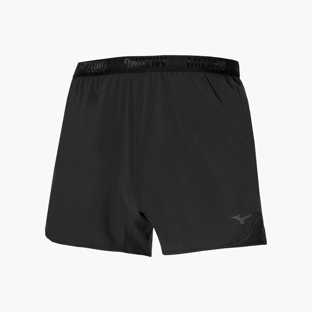 Black Mizuno AERO SPLIT 4.5 SHORT | CA_MZN50765