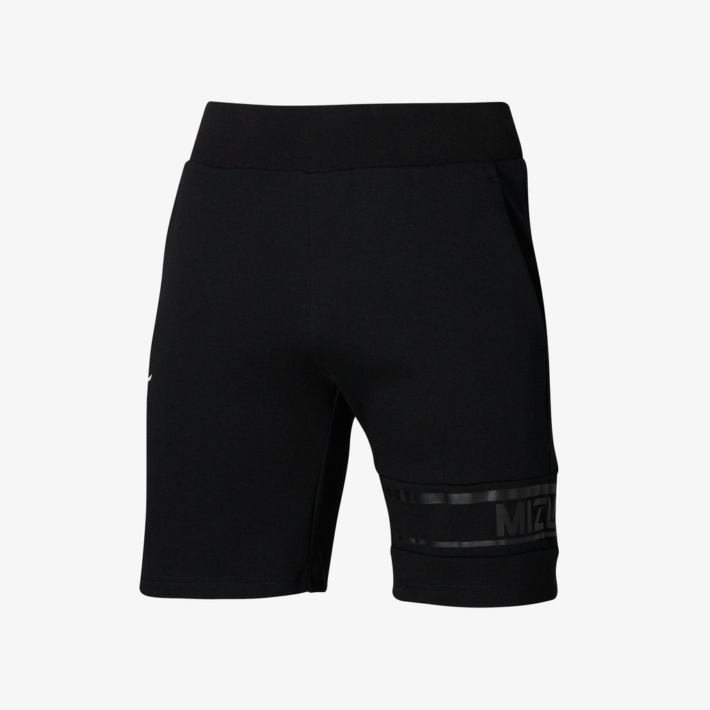 Black Mizuno ATHLETIC GRAPHIC HALF PANT | CA_MZN52696