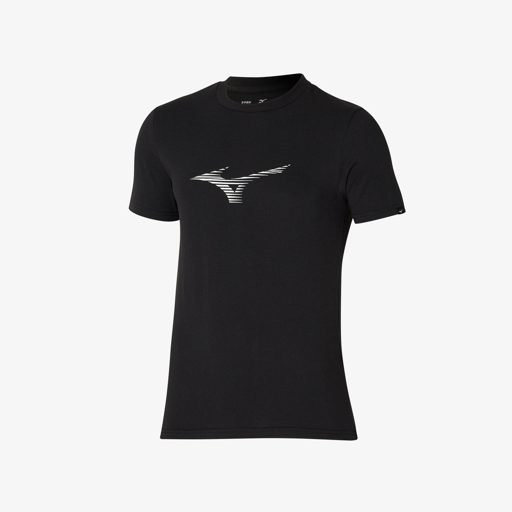 Black Mizuno ATHLETIC RB TEE | CA_MZN51828