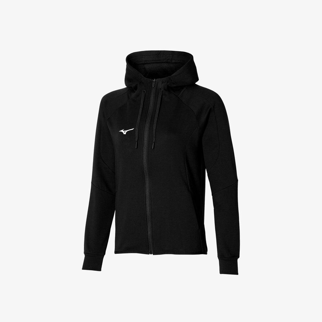 Black Mizuno ATHLETIC SWEAT JACKET | CA_MZN72586