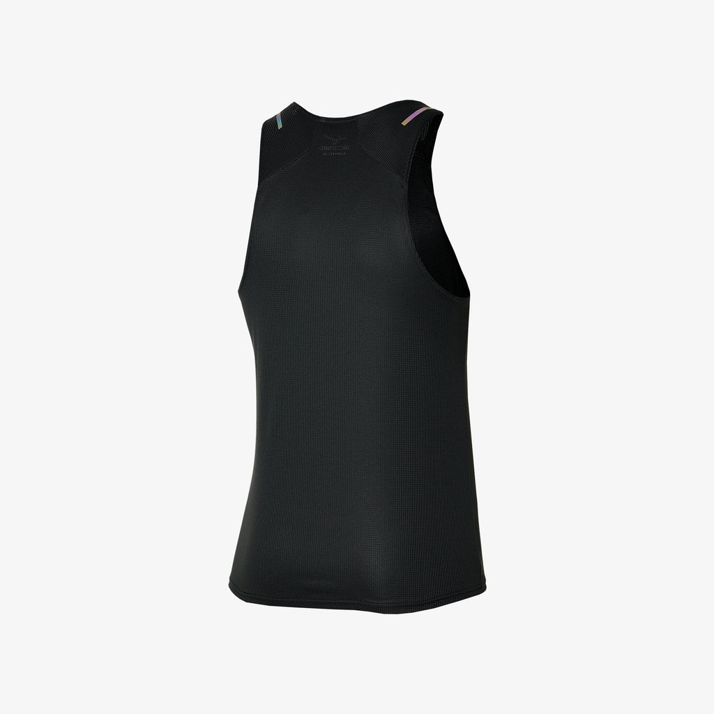 Black Mizuno DRY AEROFLOW TANK | CA_MZN48324