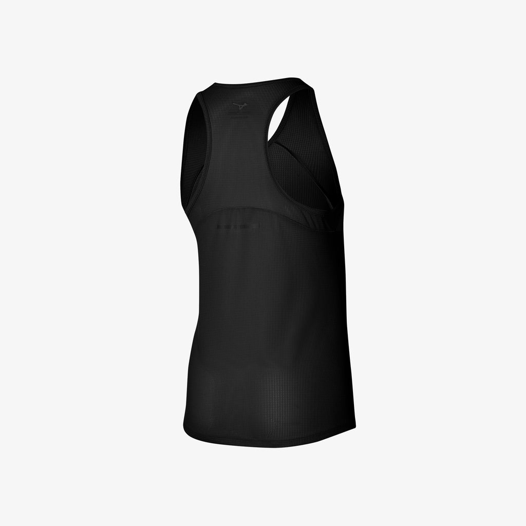 Black Mizuno DRY AEROFLOW TANK | CA_MZN57765