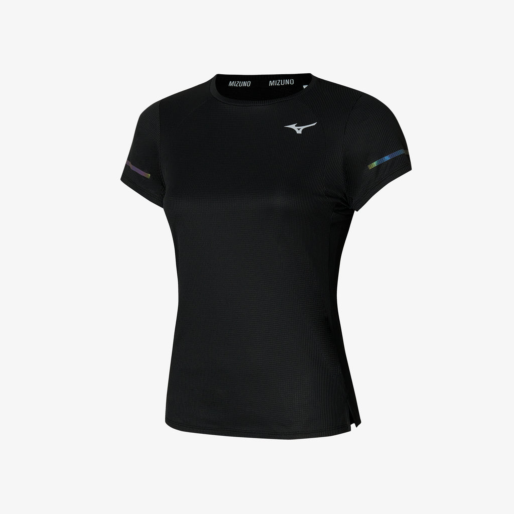 Black Mizuno DRY AEROFLOW TEE | CA_MZN42129