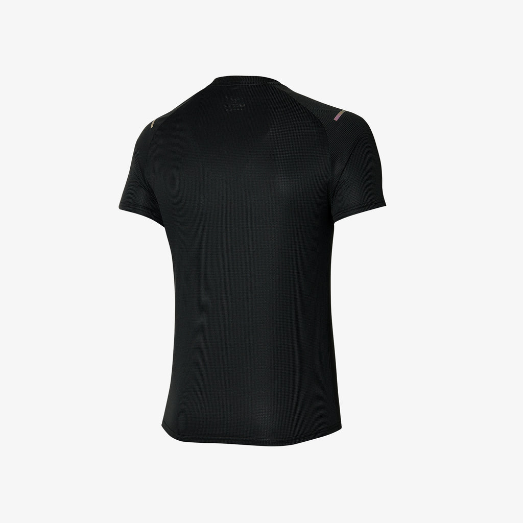 Black Mizuno DRY AEROFLOW TEE | CA_MZN56522