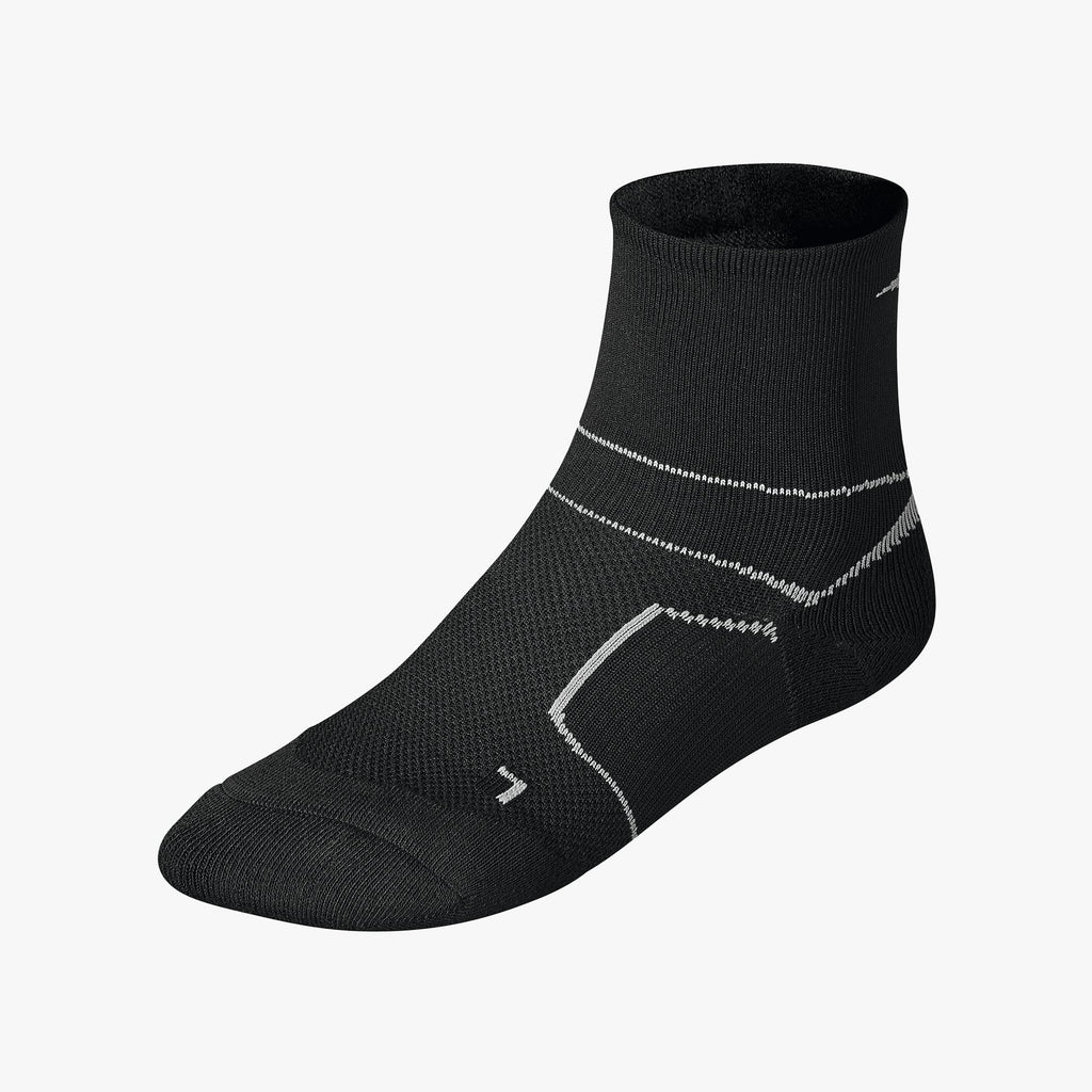 Black Mizuno ER TRAIL SOCK | CA_MZN42126