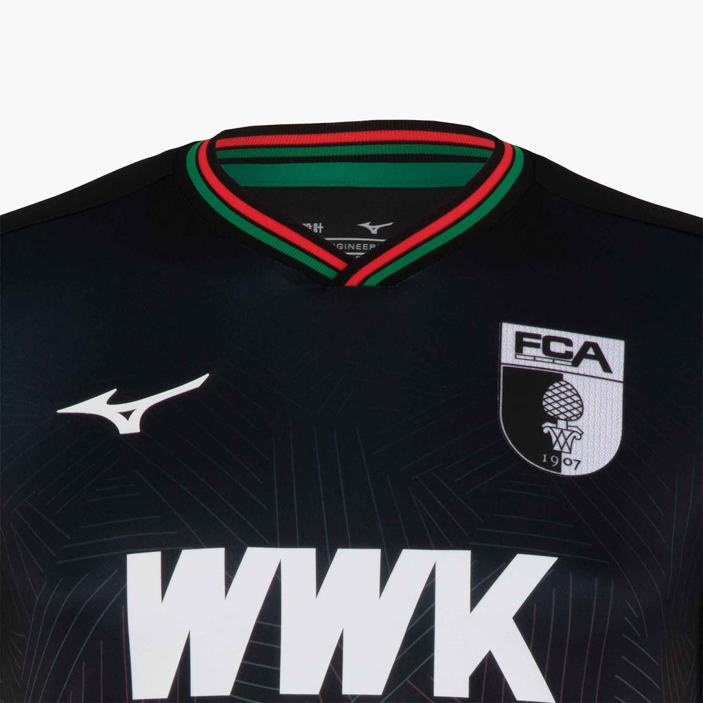 Black Mizuno FC AUGSBURG 2023/24 THIRD JERSEY | CA_MZN44292