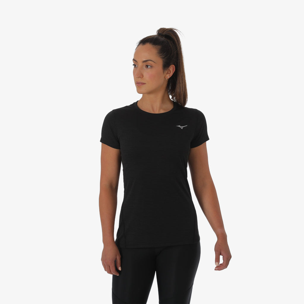 Black Mizuno IMPULSE CORE TEE | CA_MZN26683