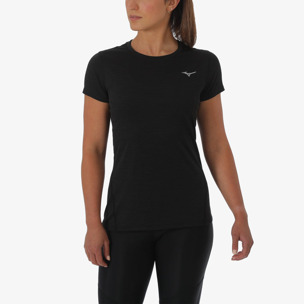 Black Mizuno IMPULSE CORE TEE | CA_MZN26683