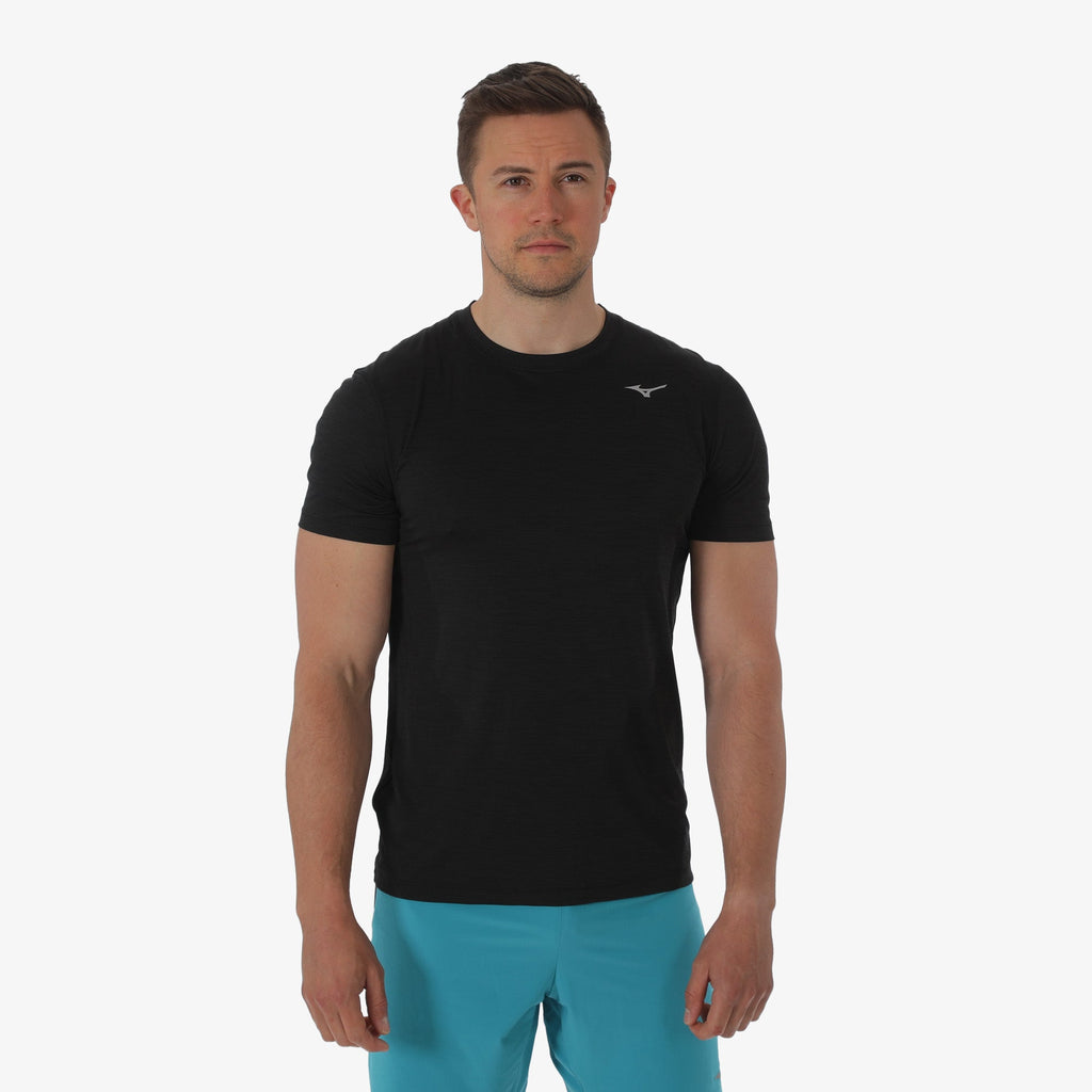 Black Mizuno IMPULSE CORE TEE | CA_MZN68166