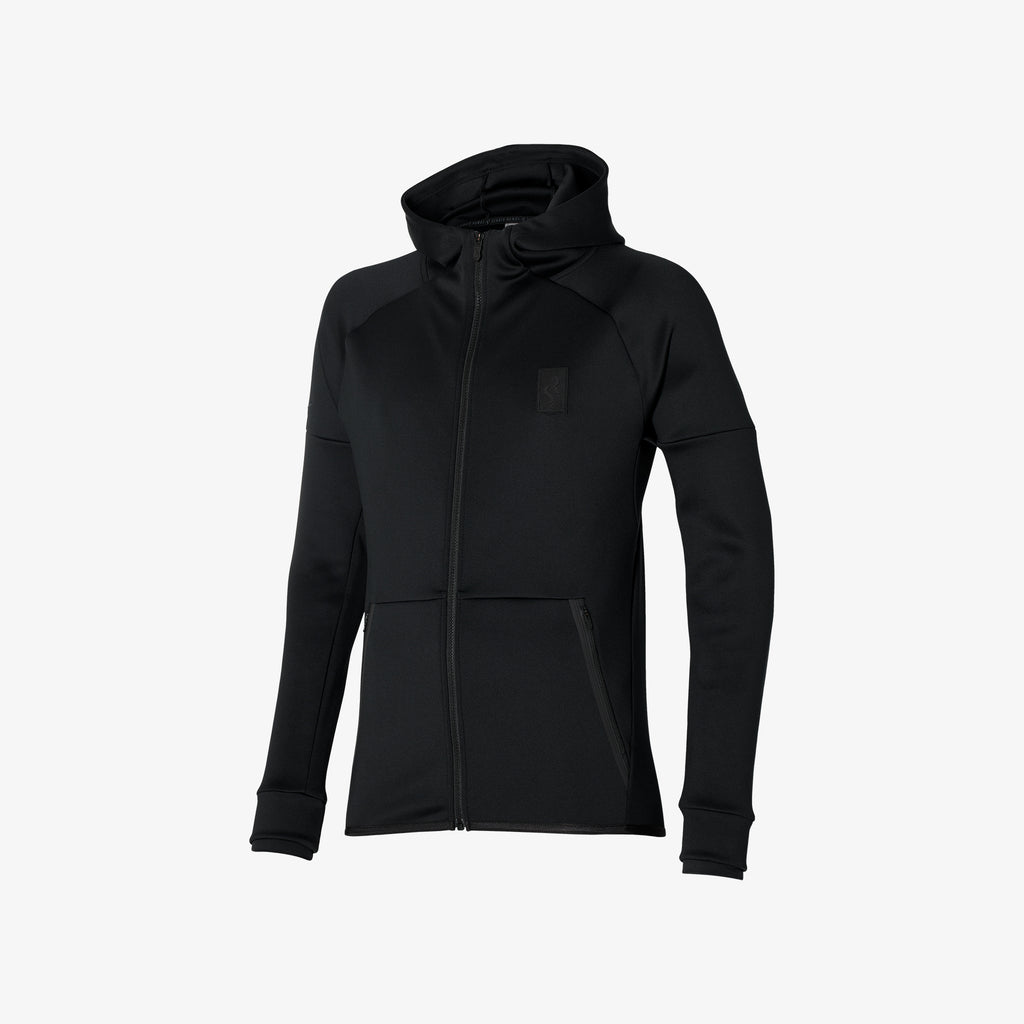 Black Mizuno SWEAT HOODY SR4 | CA_MZN63627