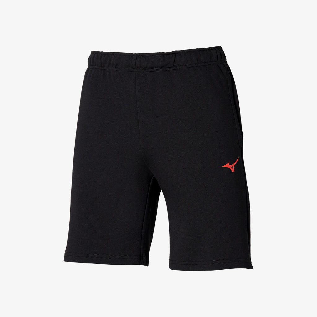 Black Mizuno SWEAT SHORT SR4 | CA_MZN92161