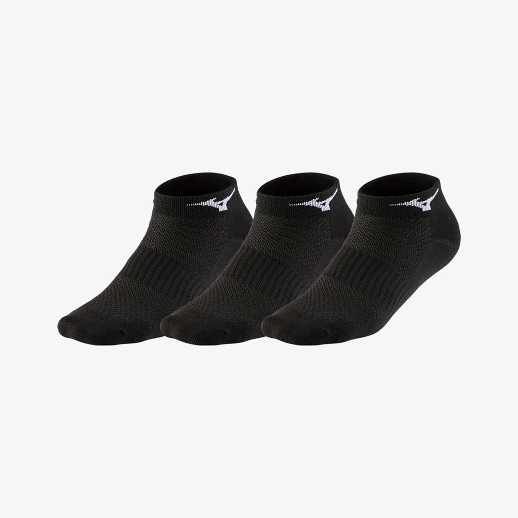 Black Mizuno TRAINING MID SOCK (3 PACK) | CA_MZN92550