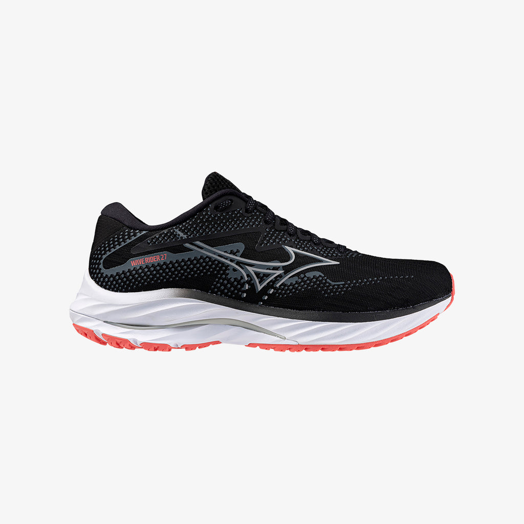 Black Mizuno WAVE RIDER 27 WIDE | CA_MZN13023