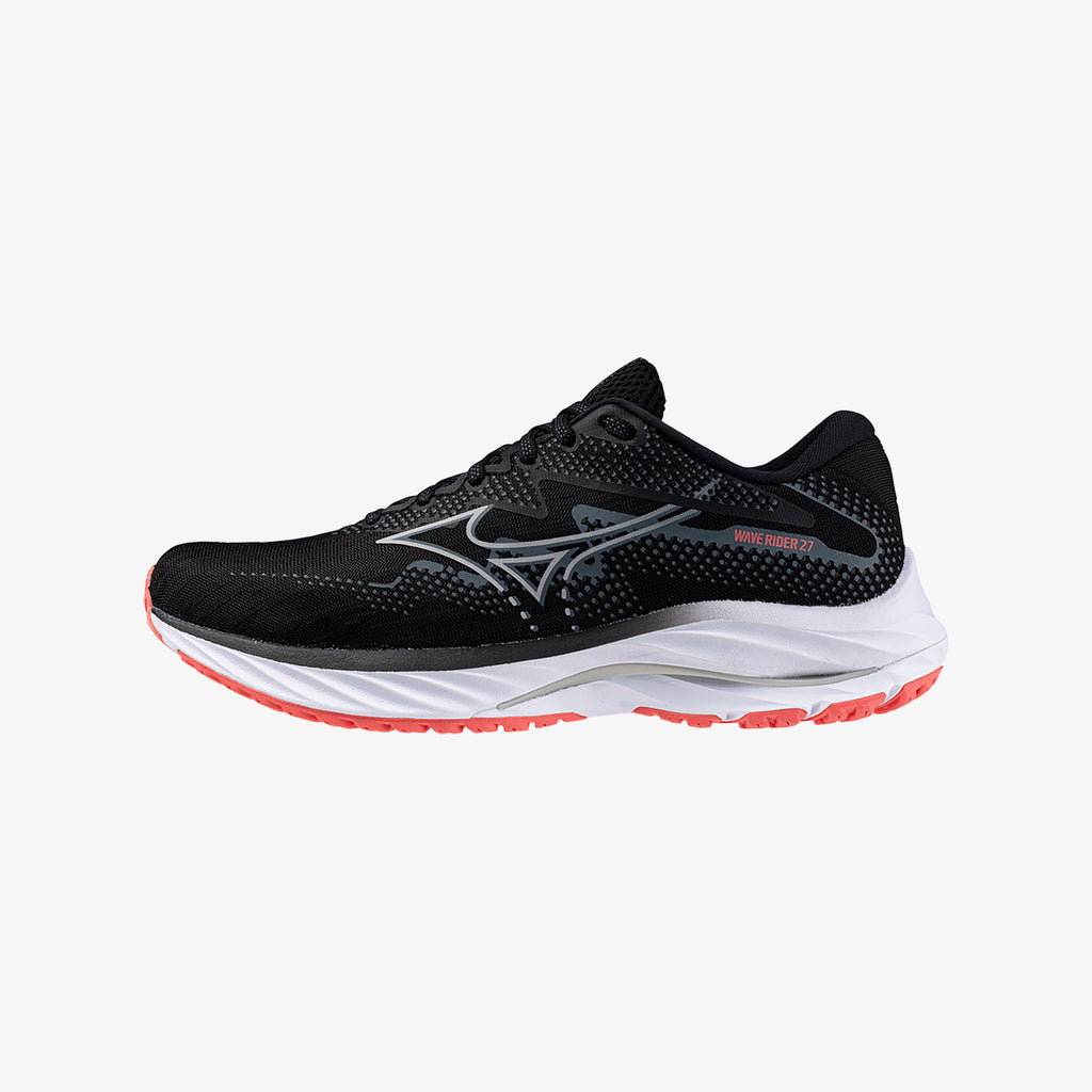 Black Mizuno WAVE RIDER 27 WIDE | CA_MZN13023