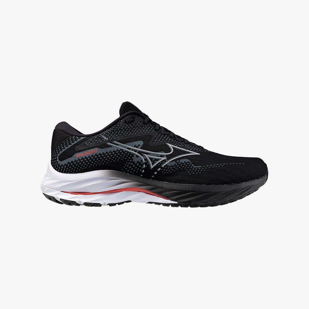 Black Mizuno WAVE RIDER 27 WIDE | CA_MZN42415