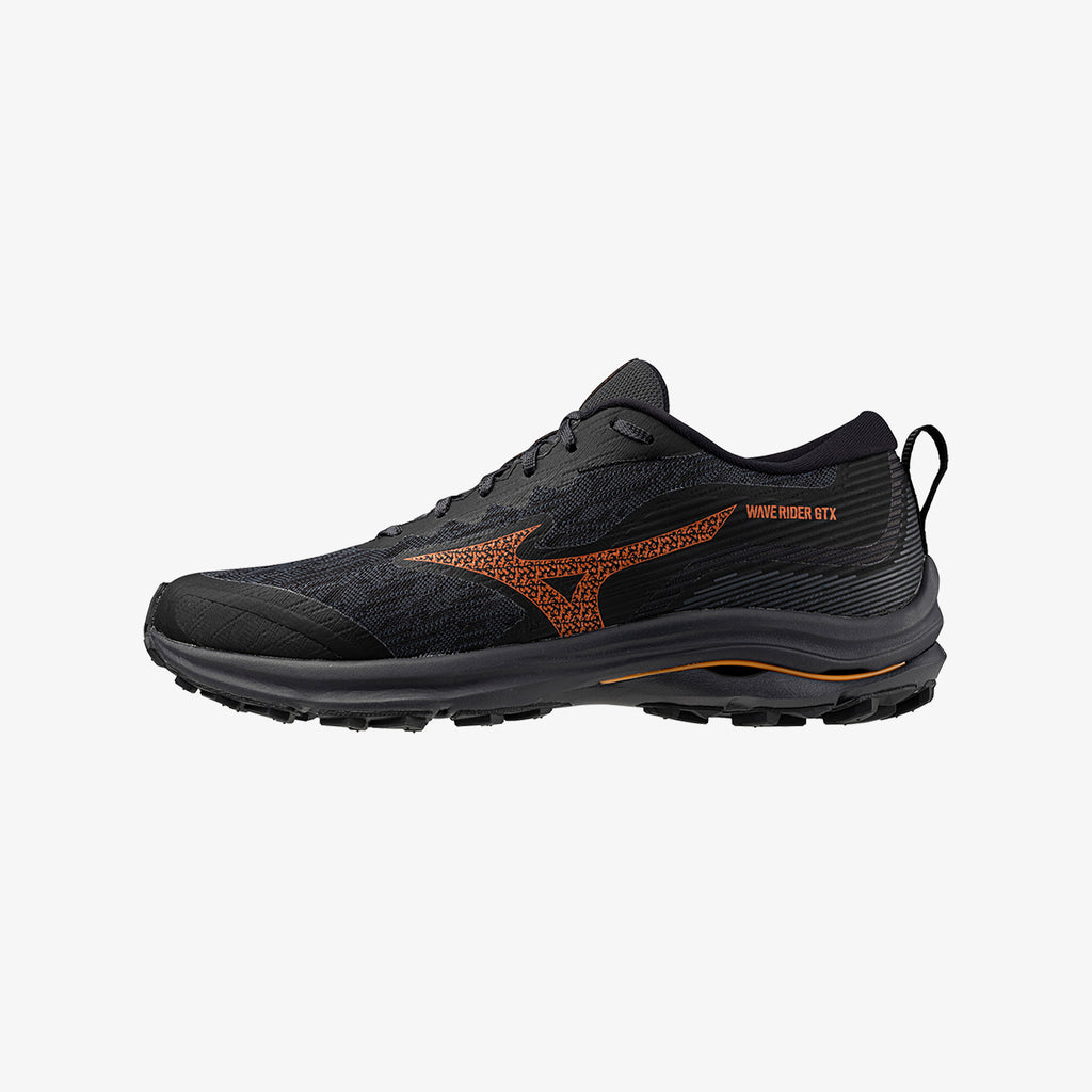 Black Mizuno WAVE RIDER GTX 2E WIDE | CA_MZN35117