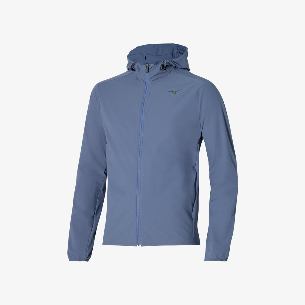 Blue Mizuno MIZUNO TWO LOOPS 8 HOODED JACKET | CA_MZN59630