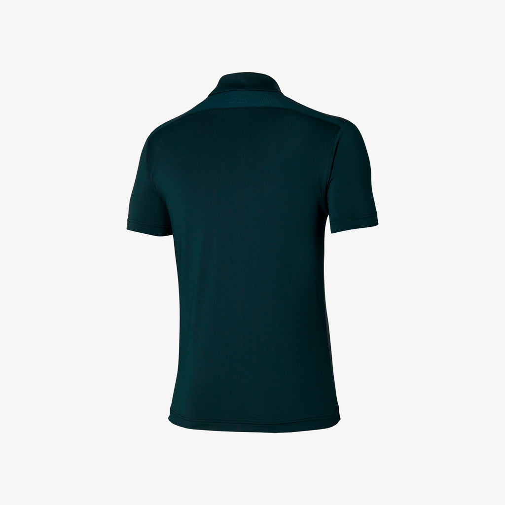 Dark Green Mizuno CHARGE SHADOW POLO | CA_MZN35711