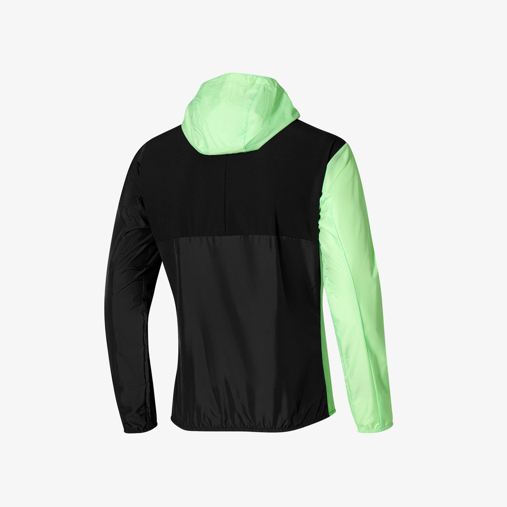 Green Black Mizuno RELEASE SWEAT JACKET | CA_MZN85174