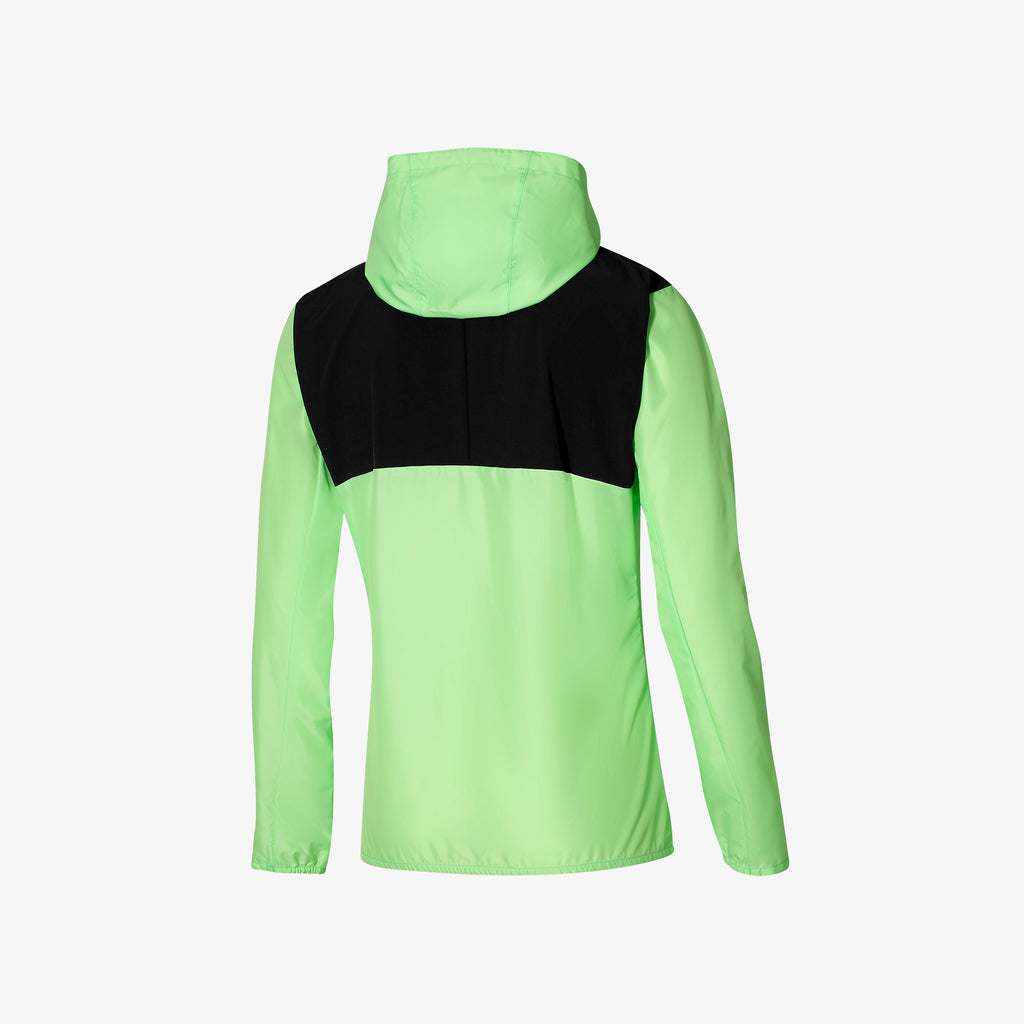 Green Black Mizuno RELEASE SWEAT JACKET | CA_MZN59303