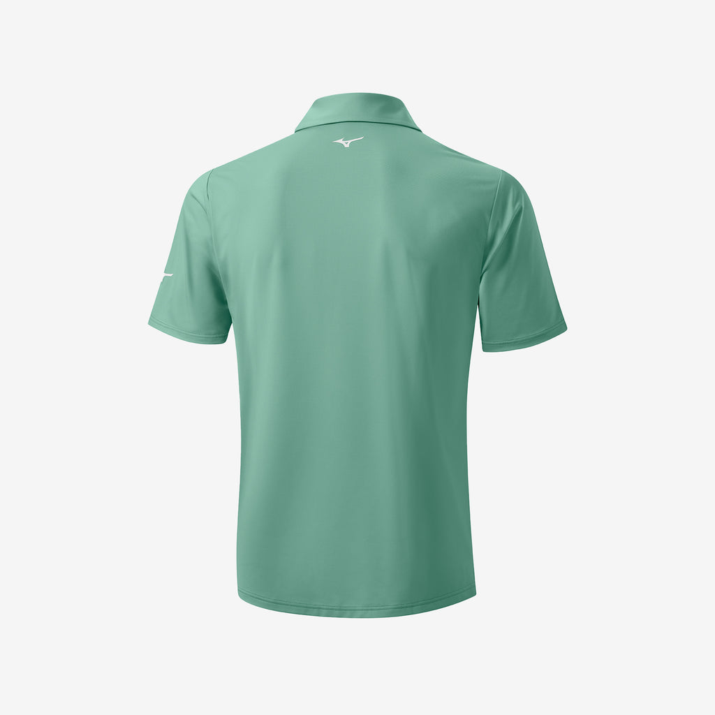 Green Mizuno MIZUNO CALI STRIPE POLO | CA_MZN19842