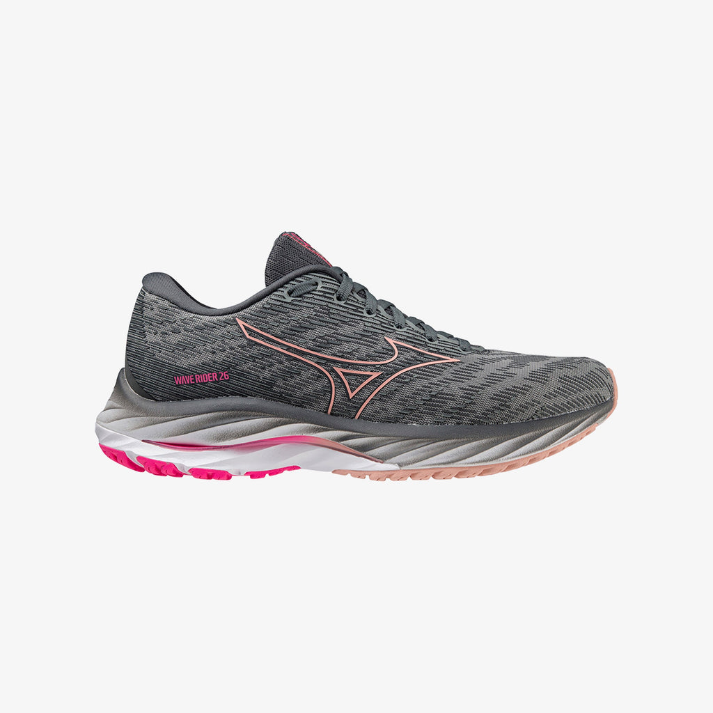 Grey Pink Mizuno WAVE RIDER 26 PROJECT ZERO | CA_MZN51612