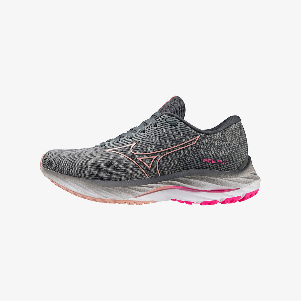 Grey Pink Mizuno WAVE RIDER 26 PROJECT ZERO | CA_MZN51612