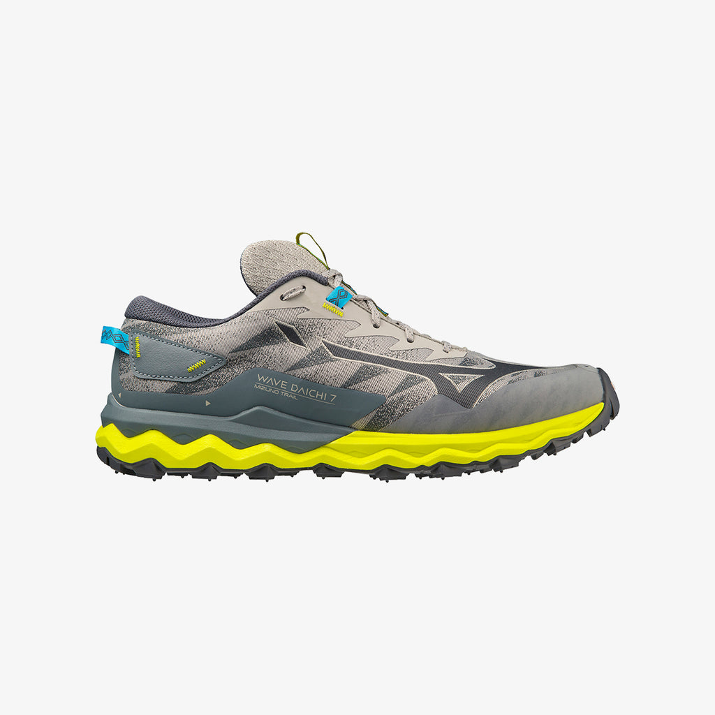 Grey Yellow Mizuno WAVE DAICHI 7 | CA_MZN20480