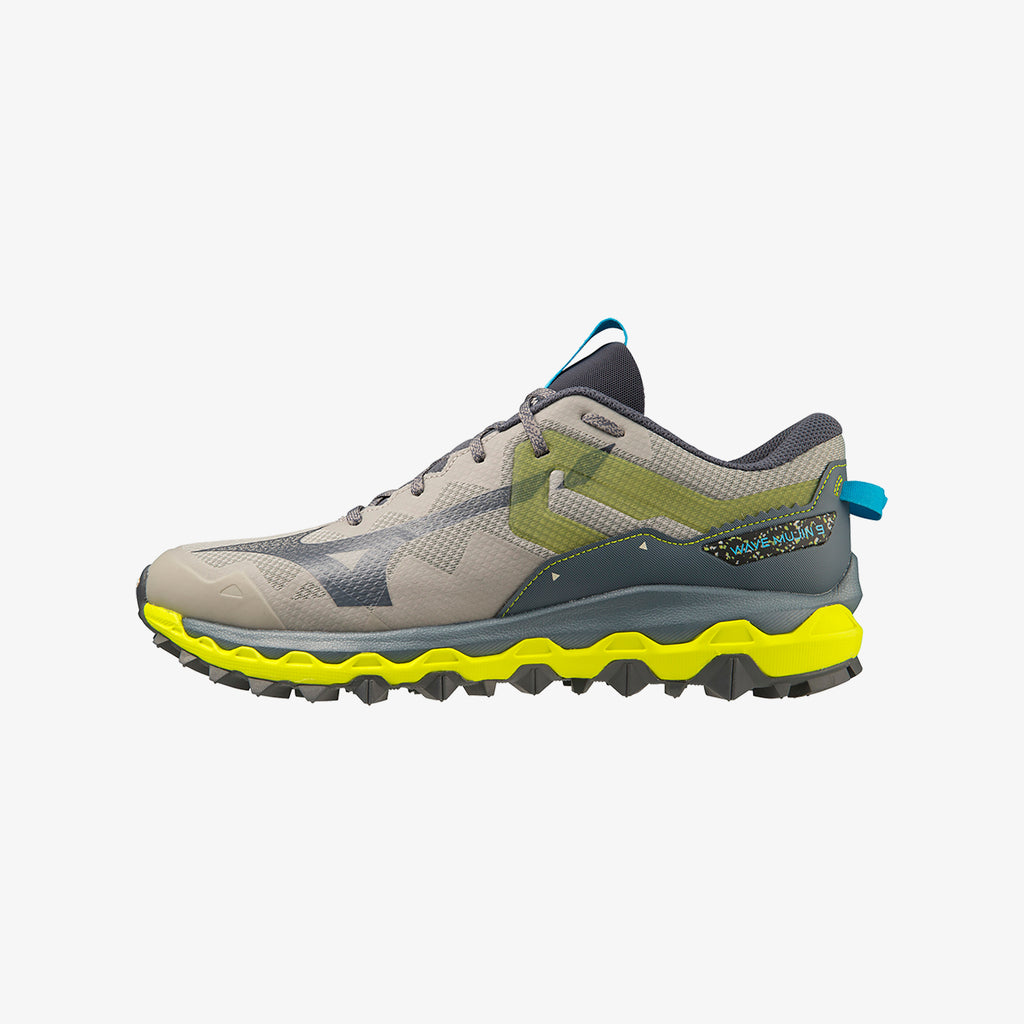 Grey Yellow Mizuno WAVE MUJIN 9 | CA_MZN81004