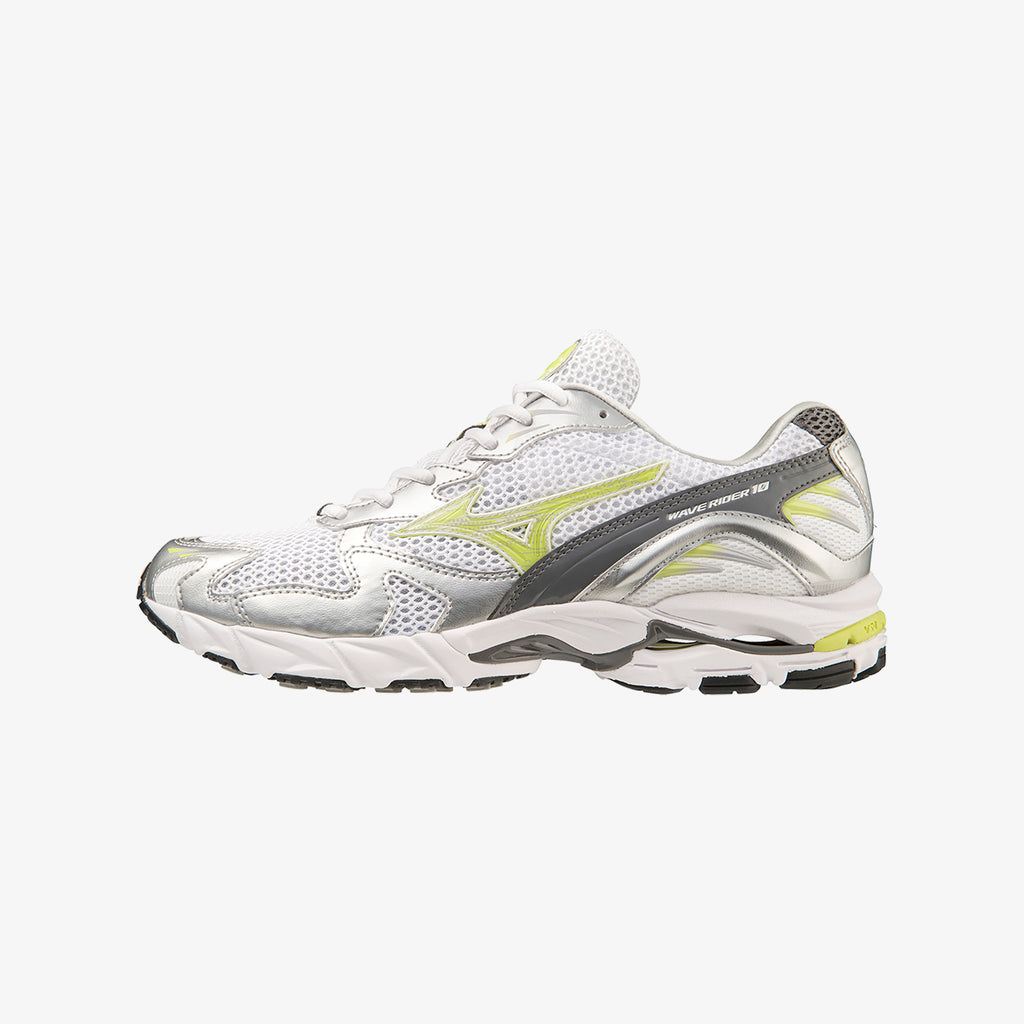 Light Green Silver Mizuno WAVE RIDER 10 | CA_MZN48998