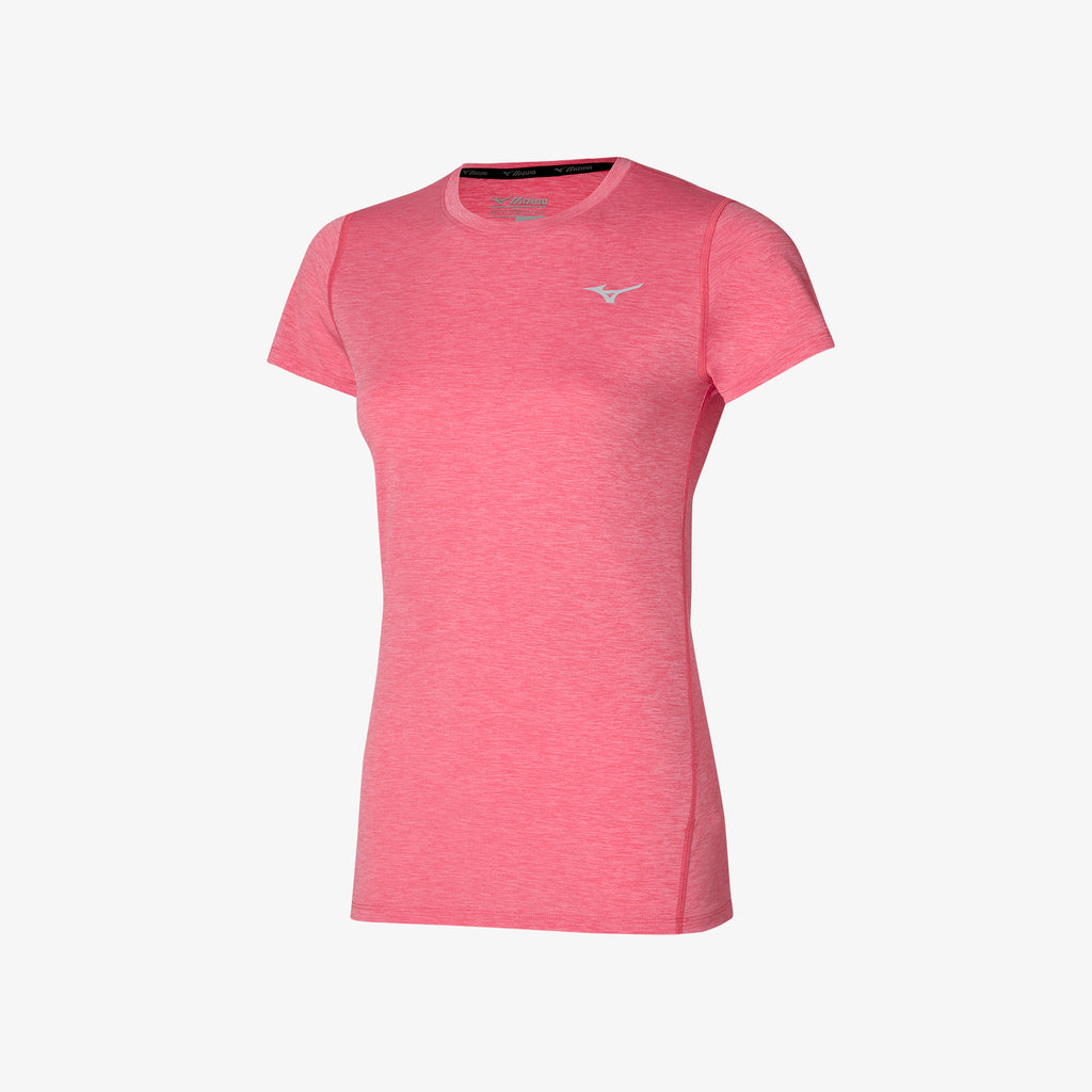 Pink Mizuno IMPULSE CORE TEE | CA_MZN27326