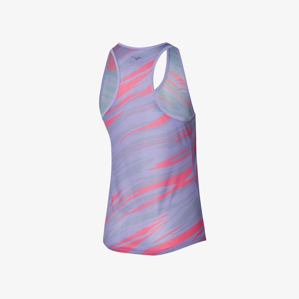 Purple Mizuno DRY AEROFLOW GRAPHIC TANK | CA_MZN67072